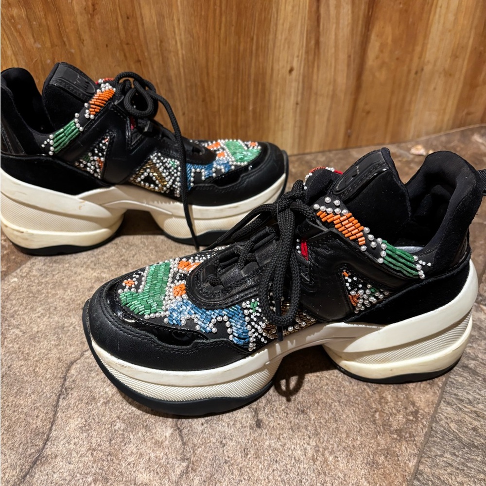 Michael Kors Beaded Olympia trainers women size 5M - Picture 4 of 8